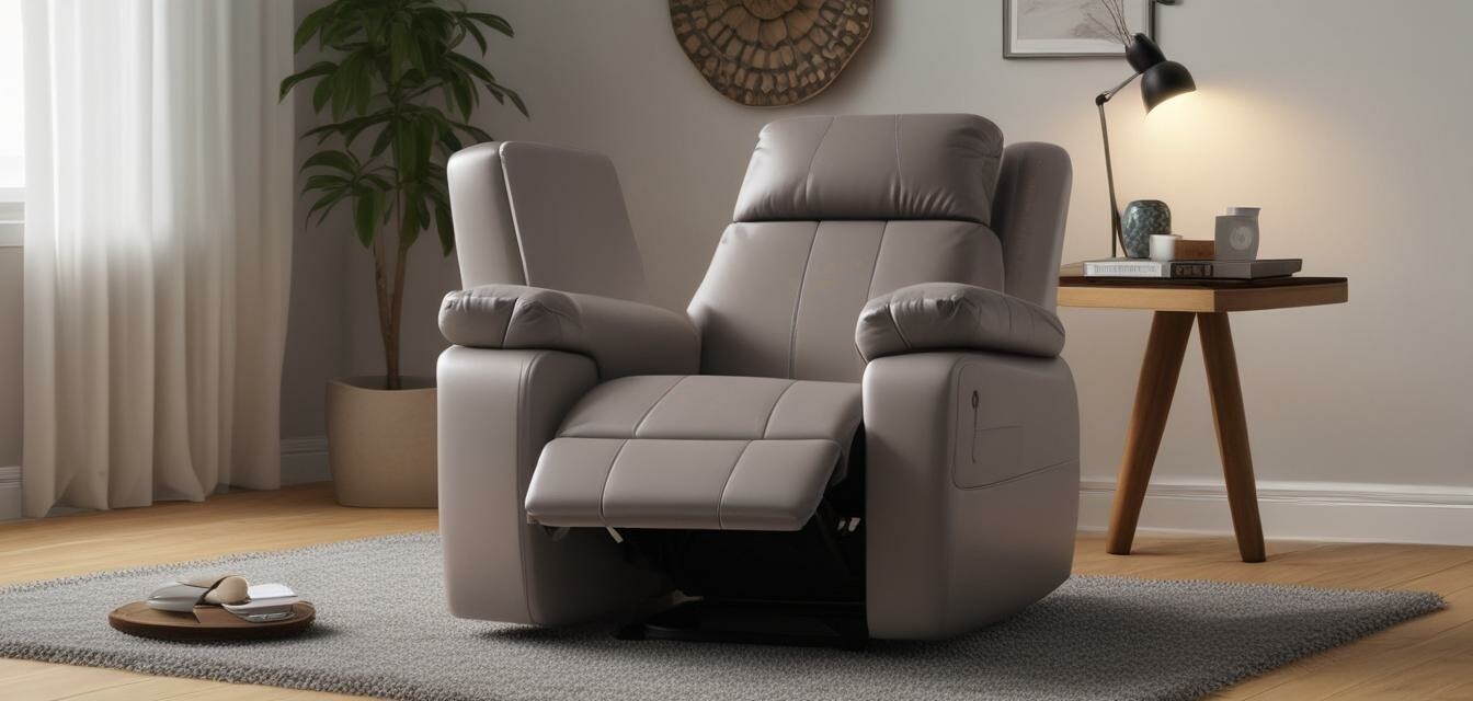 Heated Massage Recliner in Living Room