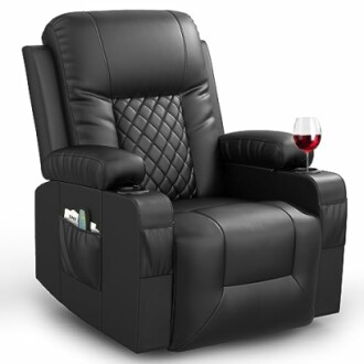 FURNIMAT Heated Massage Recliner