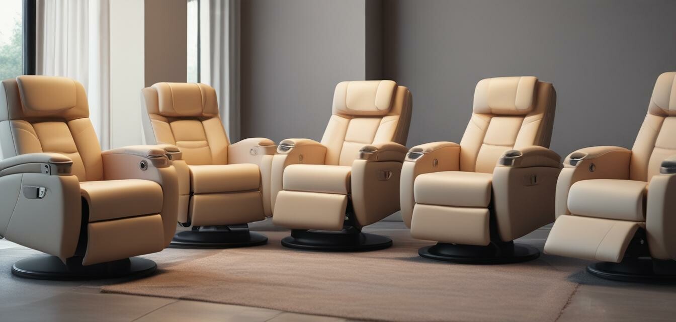 Heated massage recliner features